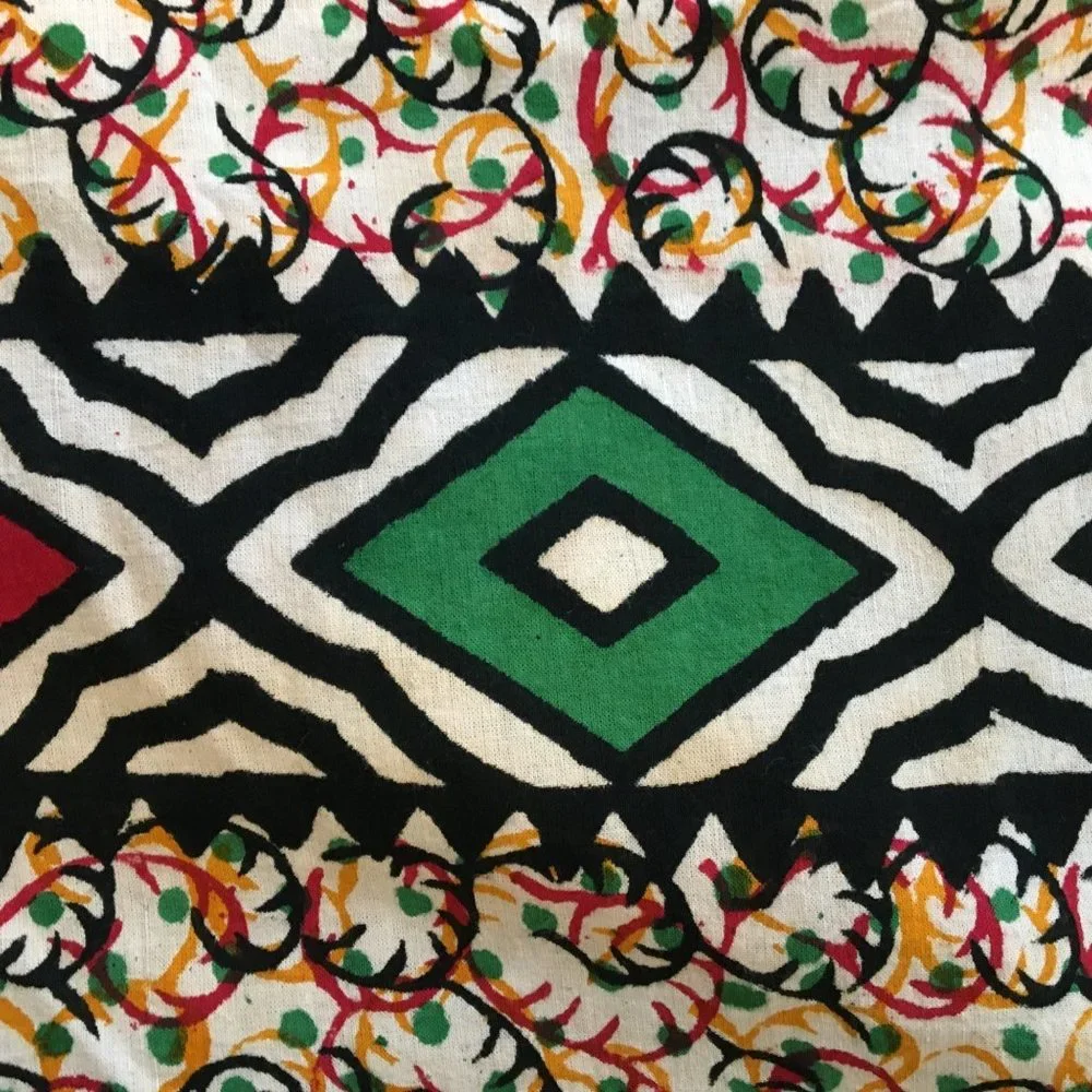 Vintage Hippie Wall Hanging Bed Covering, Dorm Room, Bought in India in the 80s